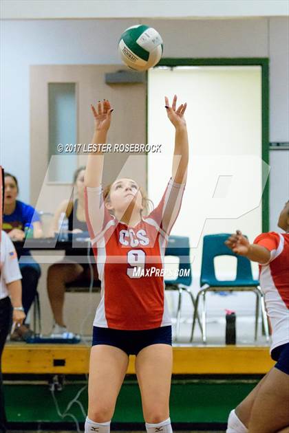 Thumbnail 2 in Cornerstone Christian vs Lytle (Pearsall VB Tournament) photogallery.