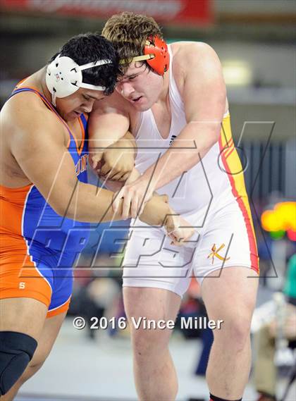 Thumbnail 3 in WIAA 3A 285 LB Championship photogallery.