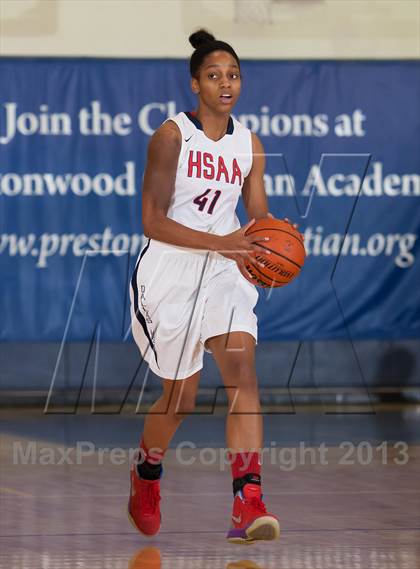 Thumbnail 1 in Dallas HSAA North vs. Prestonwood Christian (Lady Lion Invitational Tournament) photogallery.