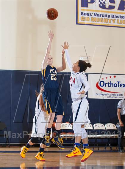 Thumbnail 2 in Dallas HSAA North vs. Prestonwood Christian (Lady Lion Invitational Tournament) photogallery.