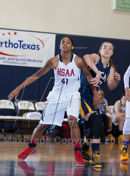 Thumbnail 1 in Dallas HSAA North vs. Prestonwood Christian (Lady Lion Invitational Tournament) photogallery.
