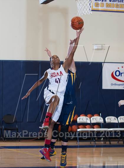Thumbnail 1 in Dallas HSAA North vs. Prestonwood Christian (Lady Lion Invitational Tournament) photogallery.
