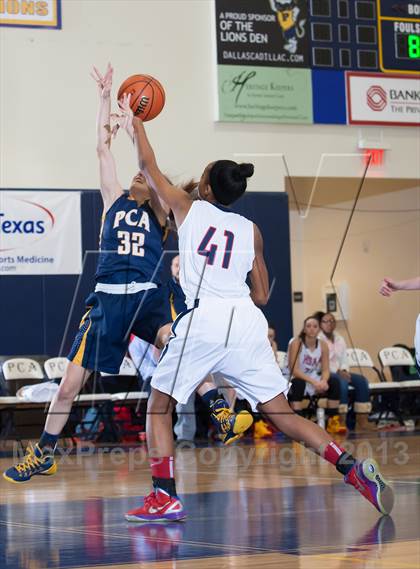 Thumbnail 1 in Dallas HSAA North vs. Prestonwood Christian (Lady Lion Invitational Tournament) photogallery.