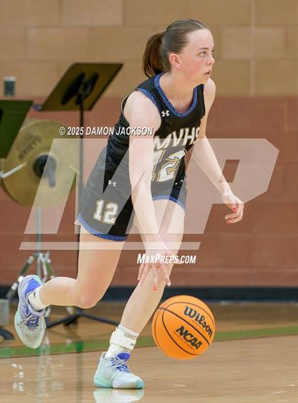 Thumbnail 3 in Moapa Valley vs Virgin Valley (2025 NIAA Southern Regional Semifinals) photogallery.