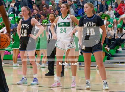 Thumbnail 1 in Moapa Valley vs Virgin Valley (2025 NIAA Southern Regional Semifinals) photogallery.