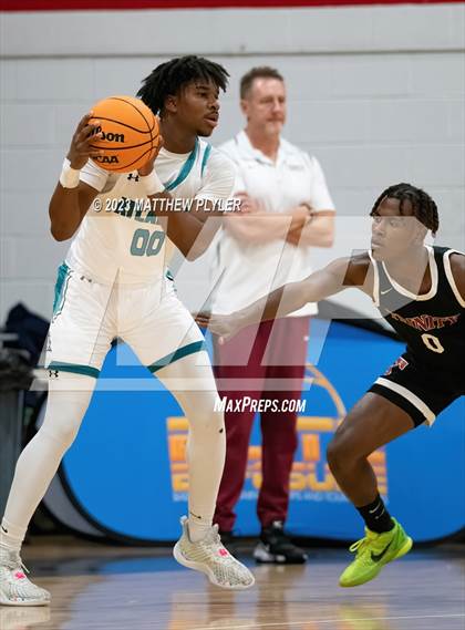 Thumbnail 2 in Trinity Christian vs. Atlantic Collegiate Academy (Dreamville Winter Showcase at Berean Academy) photogallery.