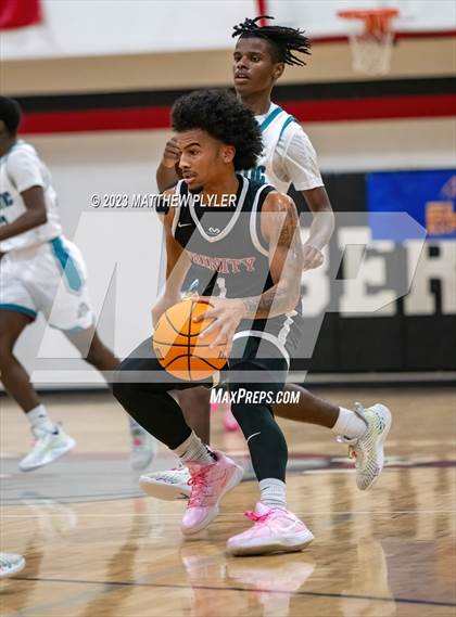 Thumbnail 1 in Trinity Christian vs. Atlantic Collegiate Academy (Dreamville Winter Showcase at Berean Academy) photogallery.