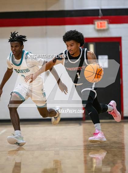 Thumbnail 1 in Trinity Christian vs. Atlantic Collegiate Academy (Dreamville Winter Showcase at Berean Academy) photogallery.