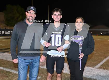 Thumbnail 1 in Yuma Catholic @ Northwest Christian (Senior Night) photogallery.