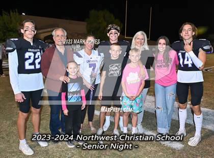 Thumbnail 1 in Yuma Catholic @ Northwest Christian (Senior Night) photogallery.