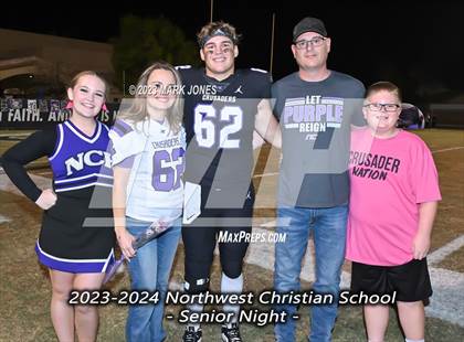 Thumbnail 3 in Yuma Catholic @ Northwest Christian (Senior Night) photogallery.