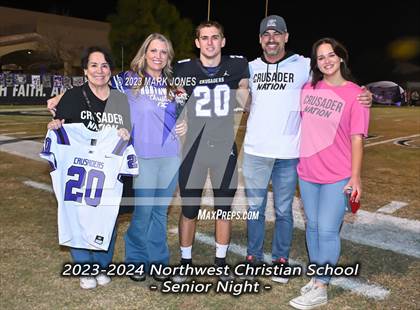 Thumbnail 2 in Yuma Catholic @ Northwest Christian (Senior Night) photogallery.
