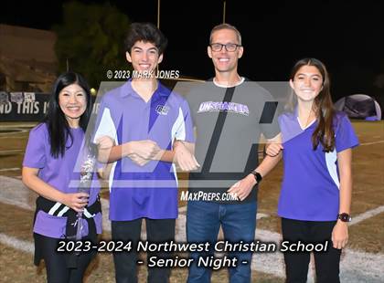 Thumbnail 2 in Yuma Catholic @ Northwest Christian (Senior Night) photogallery.