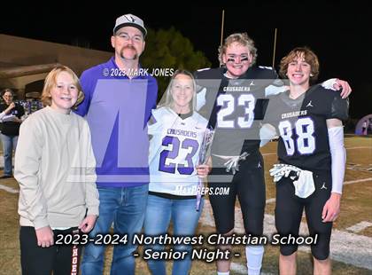 Thumbnail 2 in Yuma Catholic @ Northwest Christian (Senior Night) photogallery.