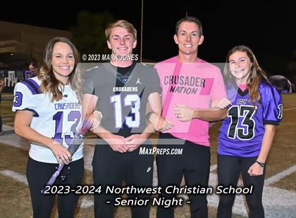 Thumbnail 3 in Yuma Catholic @ Northwest Christian (Senior Night) photogallery.