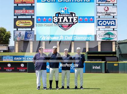 Thumbnail 3 in Flower Mound vs. Pearland (UIL 6A Baseball Semifinal) photogallery.