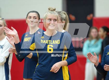 Thumbnail 3 in Clarkston vs. Hartland (MHSAA Division 1 Regional Semifinal) photogallery.