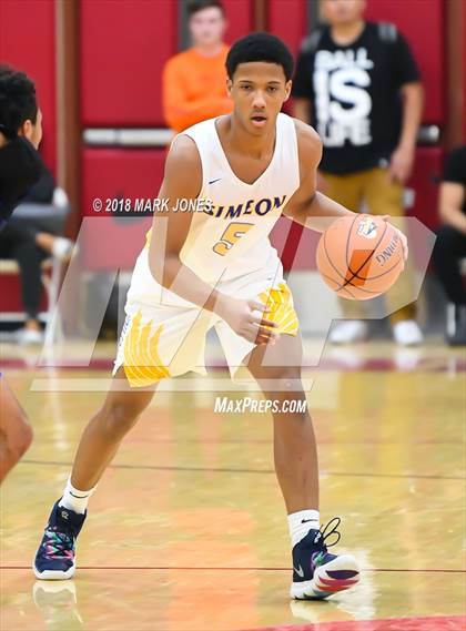 Thumbnail 3 in Shadow Mountain vs. Simeon (Hoophall West Tournament)  photogallery.