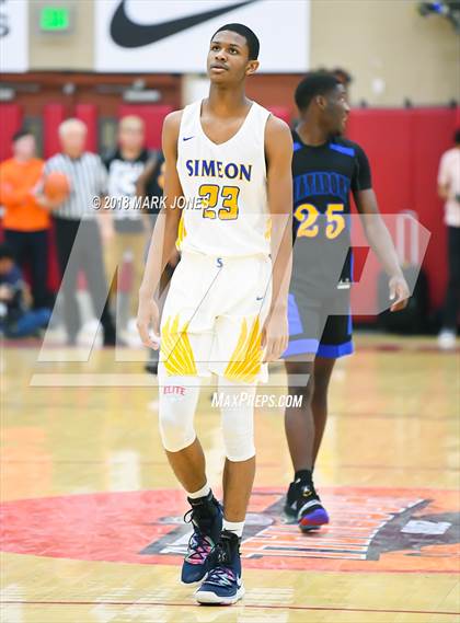 Thumbnail 3 in Shadow Mountain vs. Simeon (Hoophall West Tournament)  photogallery.