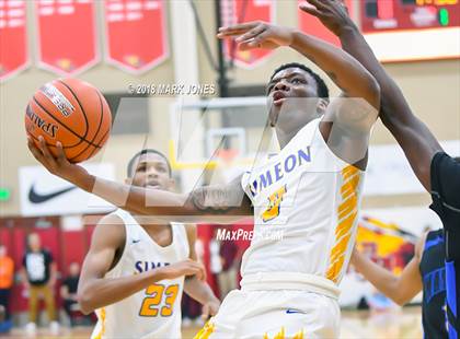 Thumbnail 3 in Shadow Mountain vs. Simeon (Hoophall West Tournament)  photogallery.