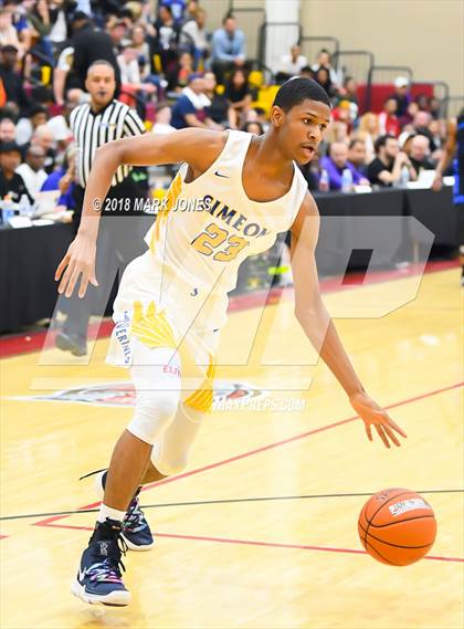 Thumbnail 1 in Shadow Mountain vs. Simeon (Hoophall West Tournament)  photogallery.