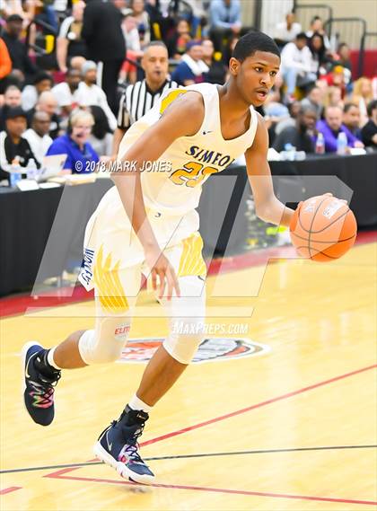 Thumbnail 3 in Shadow Mountain vs. Simeon (Hoophall West Tournament)  photogallery.