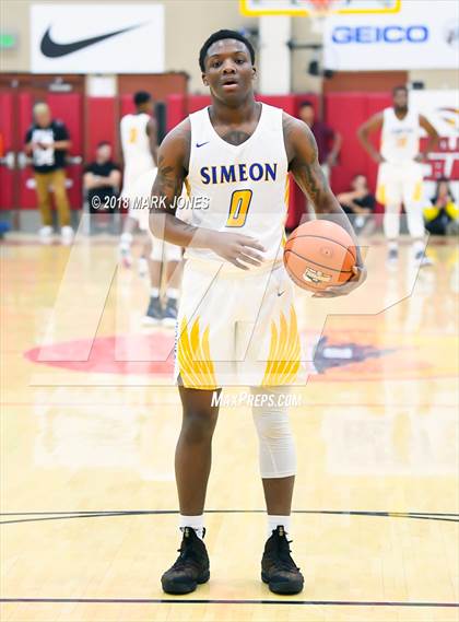 Thumbnail 1 in Shadow Mountain vs. Simeon (Hoophall West Tournament)  photogallery.
