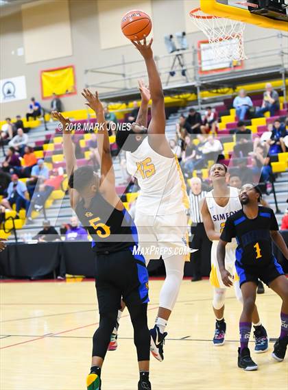 Thumbnail 2 in Shadow Mountain vs. Simeon (Hoophall West Tournament)  photogallery.
