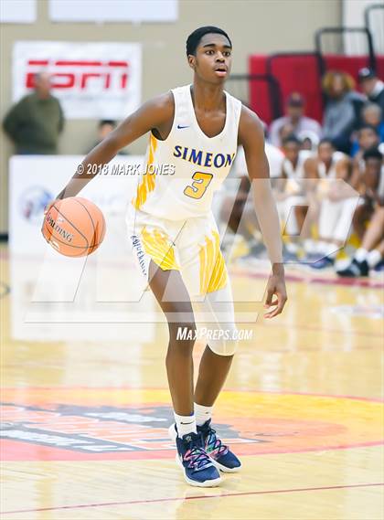 Thumbnail 3 in Shadow Mountain vs. Simeon (Hoophall West Tournament)  photogallery.