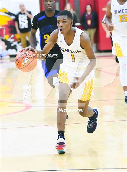 Thumbnail 1 in Shadow Mountain vs. Simeon (Hoophall West Tournament)  photogallery.