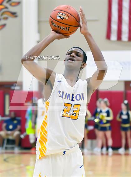 Thumbnail 2 in Shadow Mountain vs. Simeon (Hoophall West Tournament)  photogallery.