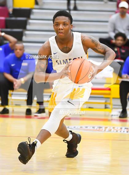 Thumbnail 3 in Shadow Mountain vs. Simeon (Hoophall West Tournament)  photogallery.