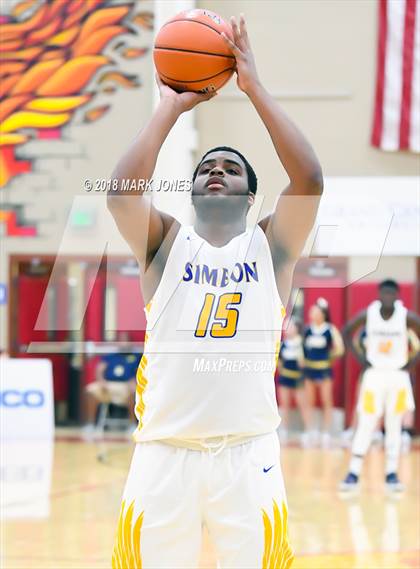 Thumbnail 1 in Shadow Mountain vs. Simeon (Hoophall West Tournament)  photogallery.