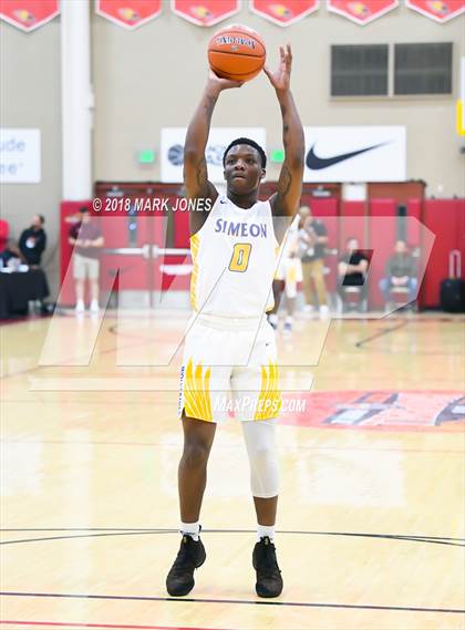 Thumbnail 2 in Shadow Mountain vs. Simeon (Hoophall West Tournament)  photogallery.
