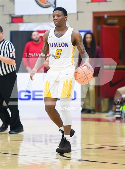 Thumbnail 2 in Shadow Mountain vs. Simeon (Hoophall West Tournament)  photogallery.