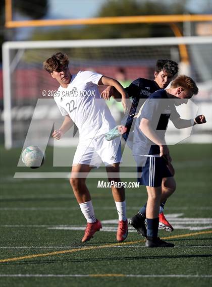 Thumbnail 2 in Ironwood Ridge vs Pusch Ridge Christian Academy (Brandon Bean Soccer Tournament) photogallery.