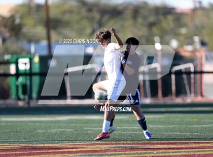 Thumbnail 2 in Ironwood Ridge vs Pusch Ridge Christian Academy (Brandon Bean Soccer Tournament) photogallery.