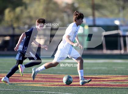 Thumbnail 3 in Ironwood Ridge vs Pusch Ridge Christian Academy (Brandon Bean Soccer Tournament) photogallery.