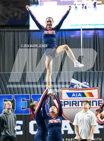 Thumbnail 3 in ALA - Queen Creek - Stunt Game Day Championships (AIA Division III) photogallery.