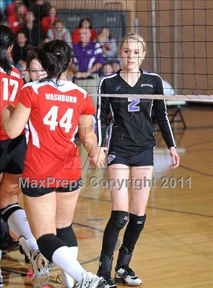 Thumbnail 3 in Grantsburg vs. Washburn (WIAA Sectional Semi-Finals) photogallery.