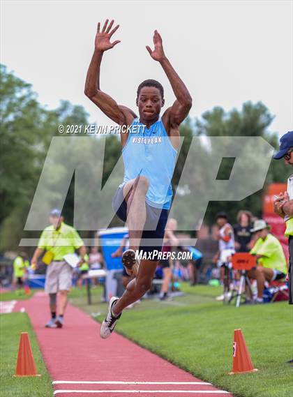 Thumbnail 3 in CHSAA Track & Field 4A Championships (Boys Long Jump) photogallery.