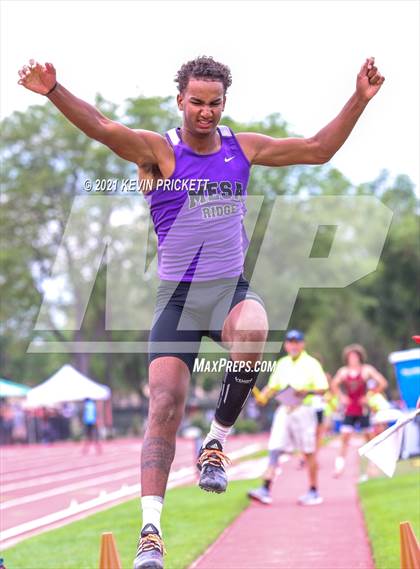 Thumbnail 2 in CHSAA Track & Field 4A Championships (Boys Long Jump) photogallery.