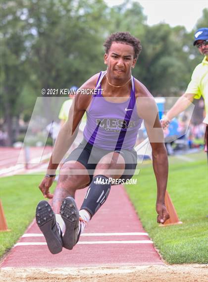 Thumbnail 3 in CHSAA Track & Field 4A Championships (Boys Long Jump) photogallery.