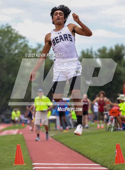 Thumbnail 2 in CHSAA Track & Field 4A Championships (Boys Long Jump) photogallery.