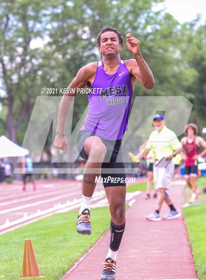 Thumbnail 1 in CHSAA Track & Field 4A Championships (Boys Long Jump) photogallery.