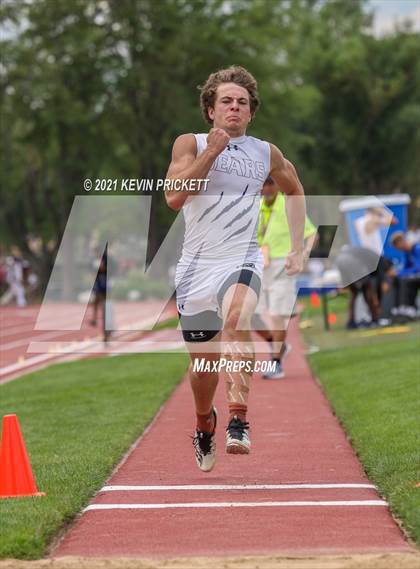 Thumbnail 3 in CHSAA Track & Field 4A Championships (Boys Long Jump) photogallery.