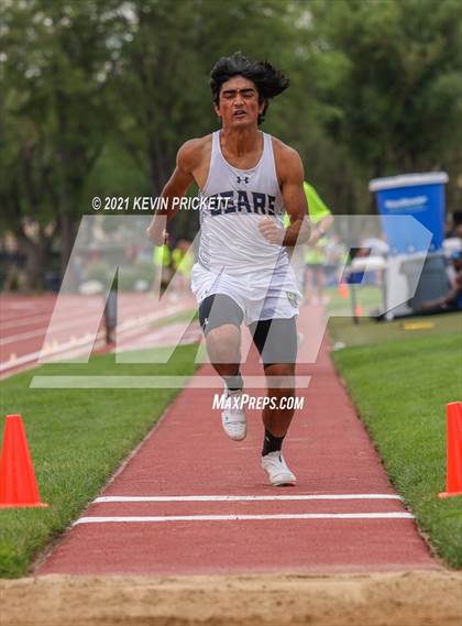 Thumbnail 2 in CHSAA Track & Field 4A Championships (Boys Long Jump) photogallery.