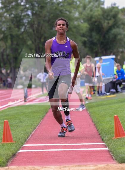 Thumbnail 3 in CHSAA Track & Field 4A Championships (Boys Long Jump) photogallery.