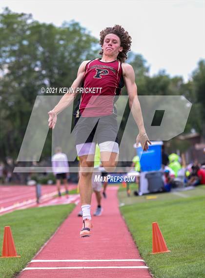 Thumbnail 3 in CHSAA Track & Field 4A Championships (Boys Long Jump) photogallery.