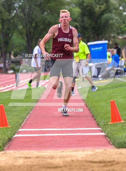 Thumbnail 1 in CHSAA Track & Field 4A Championships (Boys Long Jump) photogallery.